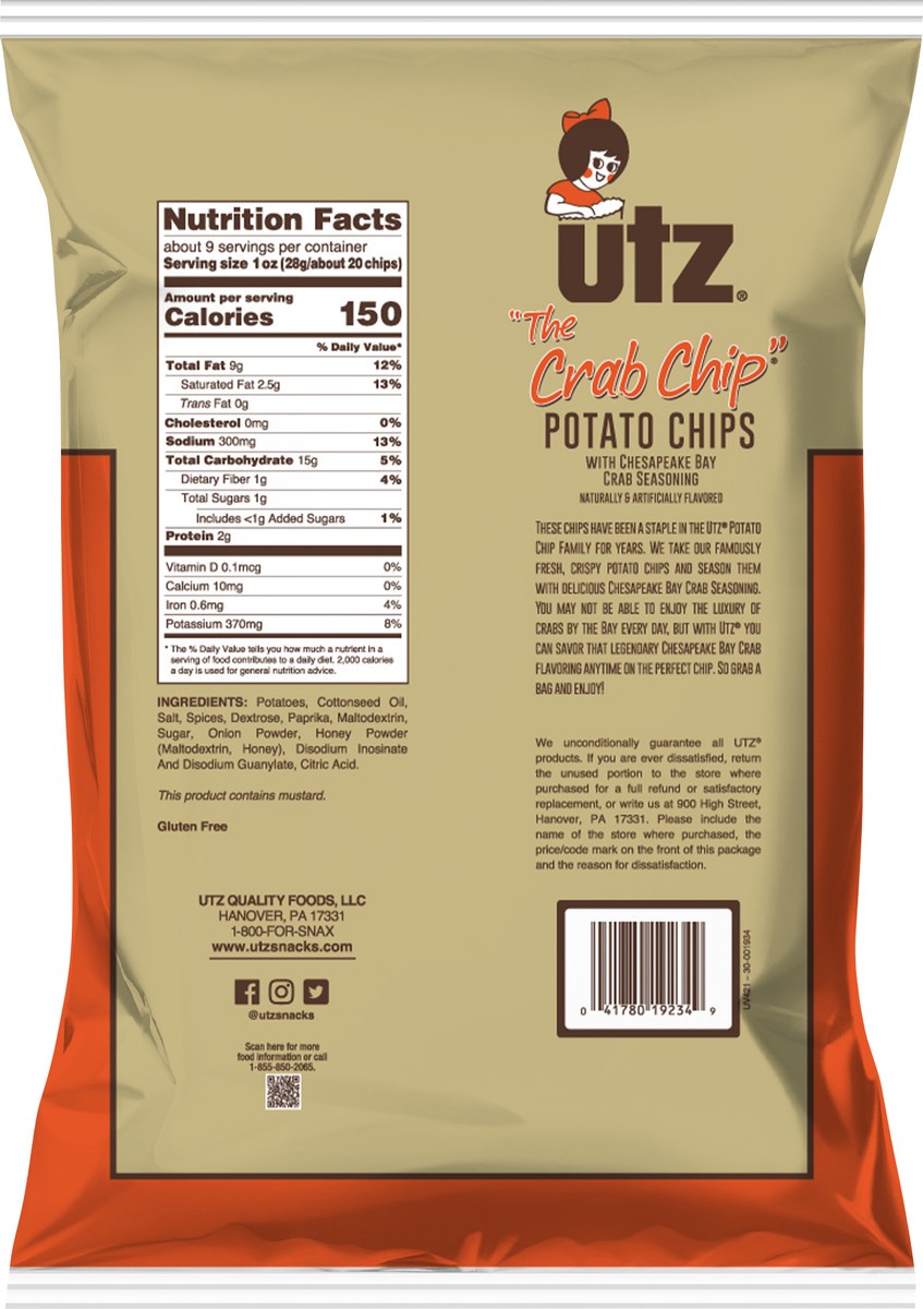 slide 5 of 7, Utz Crab, 8.5 oz