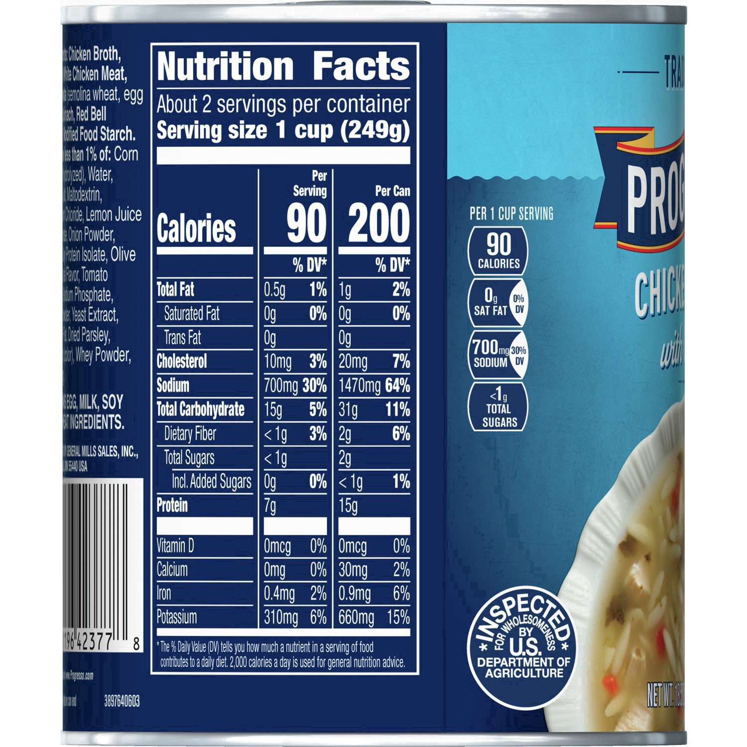 slide 22 of 81, Progresso Traditional, Chicken & Orzo with Lemon Canned Soup, 18.5 oz., 18.5 oz