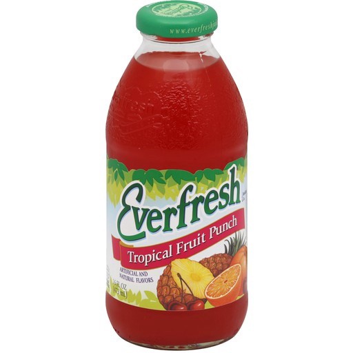 slide 1 of 4, Everfresh Tropical Fruit Punch Glass Bottle - 16 fl oz, 16 fl oz