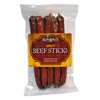 slide 1 of 1, Kowalski's Spicy Beef Sticks, 6 oz