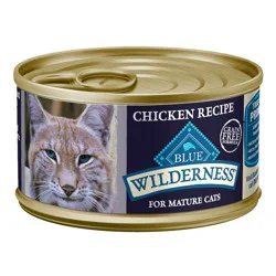 Blue Buffalo Blue Wilderness 100% Grain Free for Mature Cats Chicken Recipe 3 oz