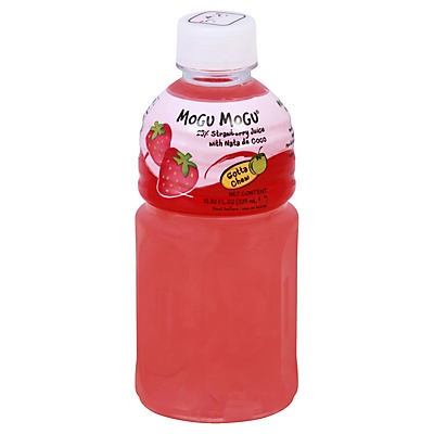 slide 1 of 1, Mogu Mogu Strawberry Juice with Nata de Coco, 11 oz