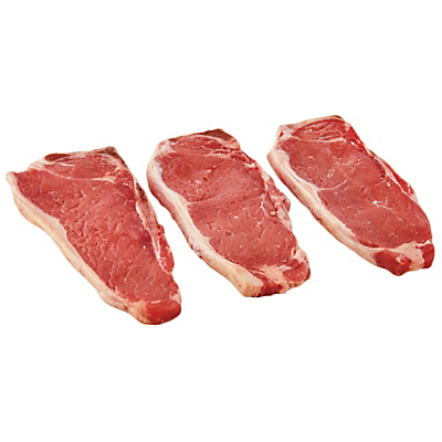 slide 1 of 1, First Street Thin Cut New York Steak, per lb