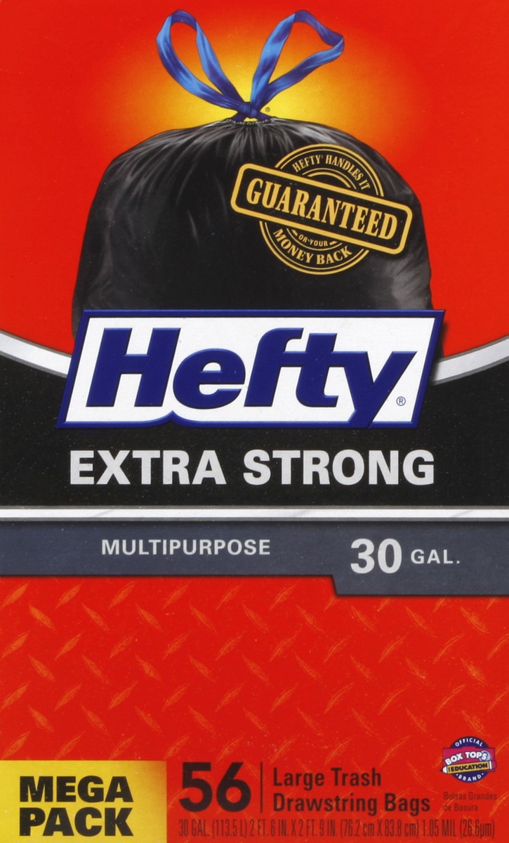 slide 1 of 6, Hefty Trash Bags 56 ea, 56 ct