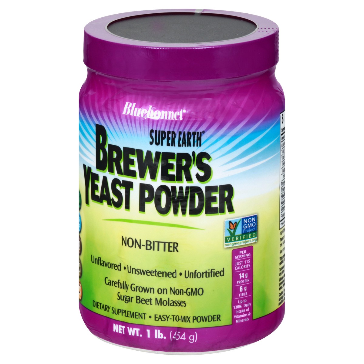 slide 10 of 12, Bluebonnet Nutrition Super Earth Non-Bitter Brewer's Yeast Powder 1 lb, 1 lb