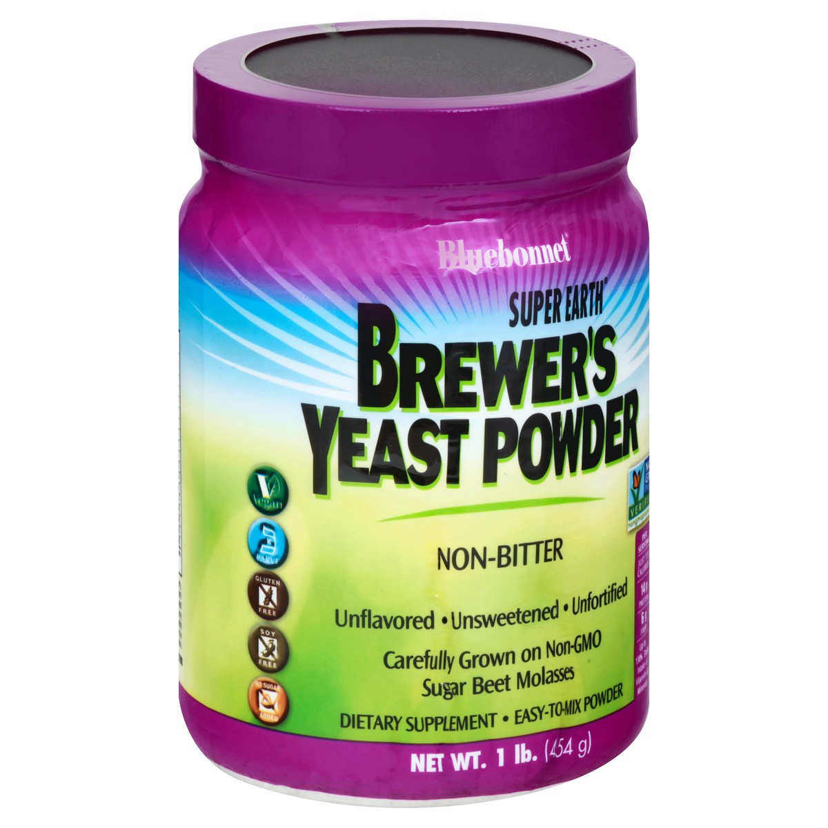 slide 5 of 12, Bluebonnet Nutrition Super Earth Non-Bitter Brewer's Yeast Powder 1 lb, 1 lb