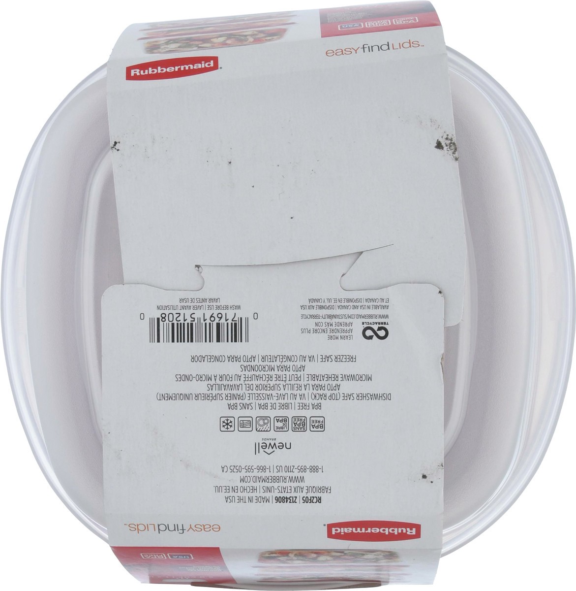 slide 10 of 12, Rubbermaid EasyFindLids Containers & Lids Value Pack 6 ea, 3 ct