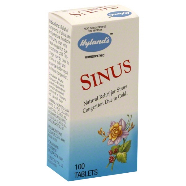 slide 1 of 1, Hyland's Sinus, Tablets, 100 ct