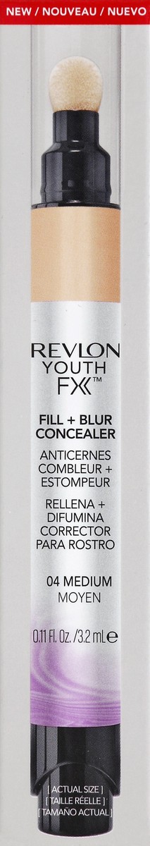 slide 4 of 4, Revlon Youth FX Fill + Blur Concealer - 04 Medium, 0.11 fl oz