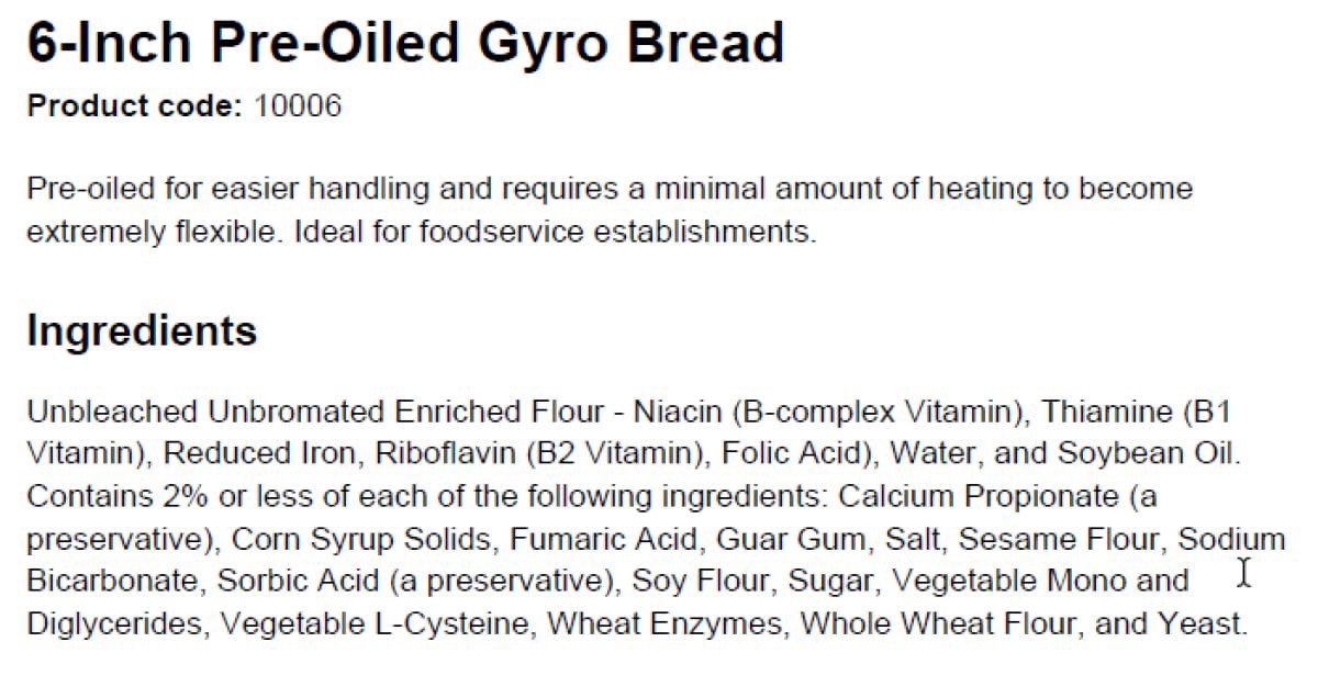 slide 2 of 9, Kontos 6 inch Gyro Bread, 10 ct; 24 oz