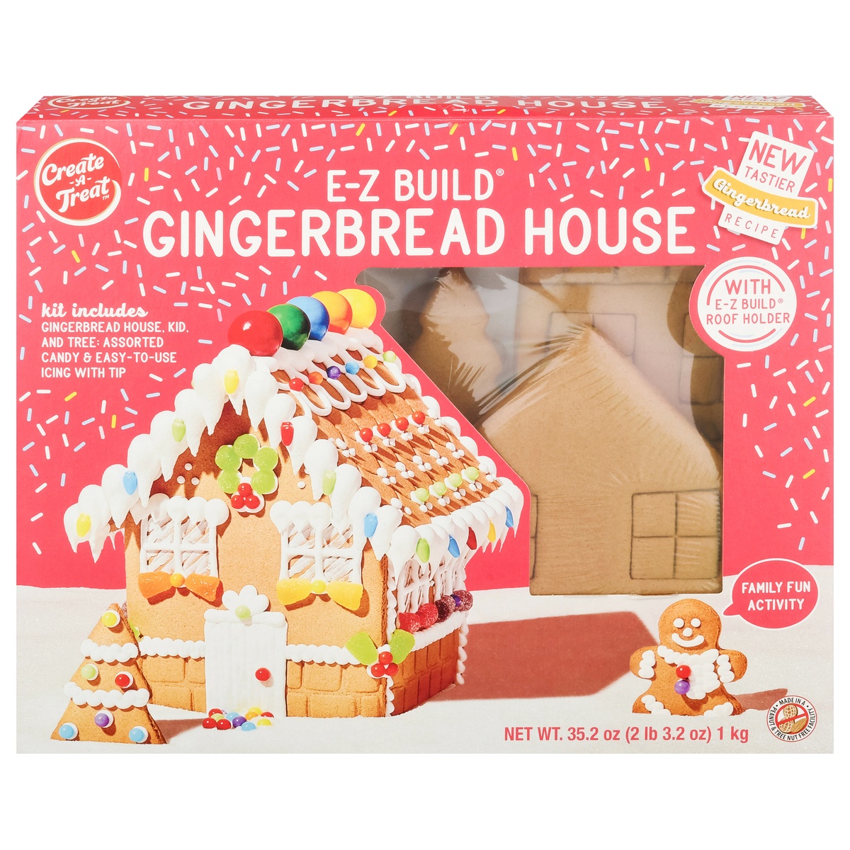 slide 1 of 11, Create A Treat Ez Build Gingerbread House Kit, 32 oz