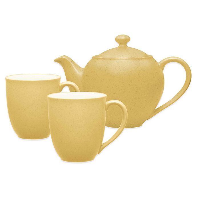 slide 1 of 1, Noritake Colorwave Tea-for-2 Set - Mustard, 3 ct