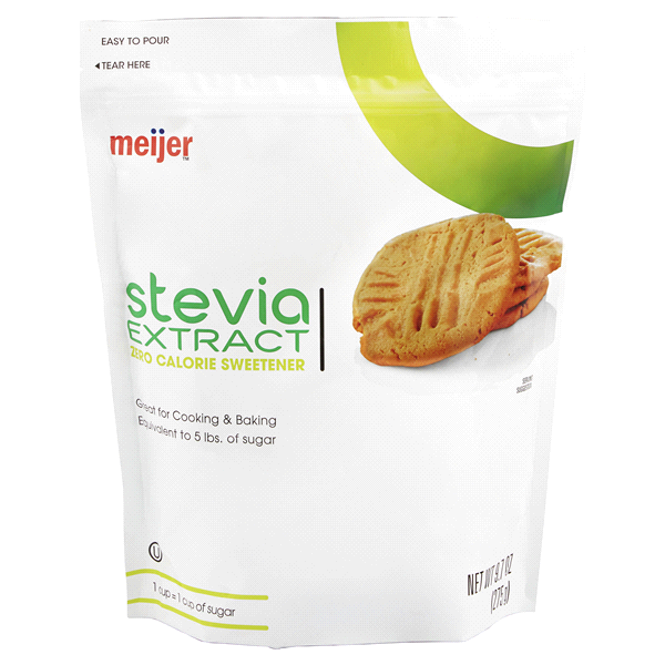 slide 1 of 2, Meijer Stevia Extract Zero Calorie Sweetener, 9.7 oz