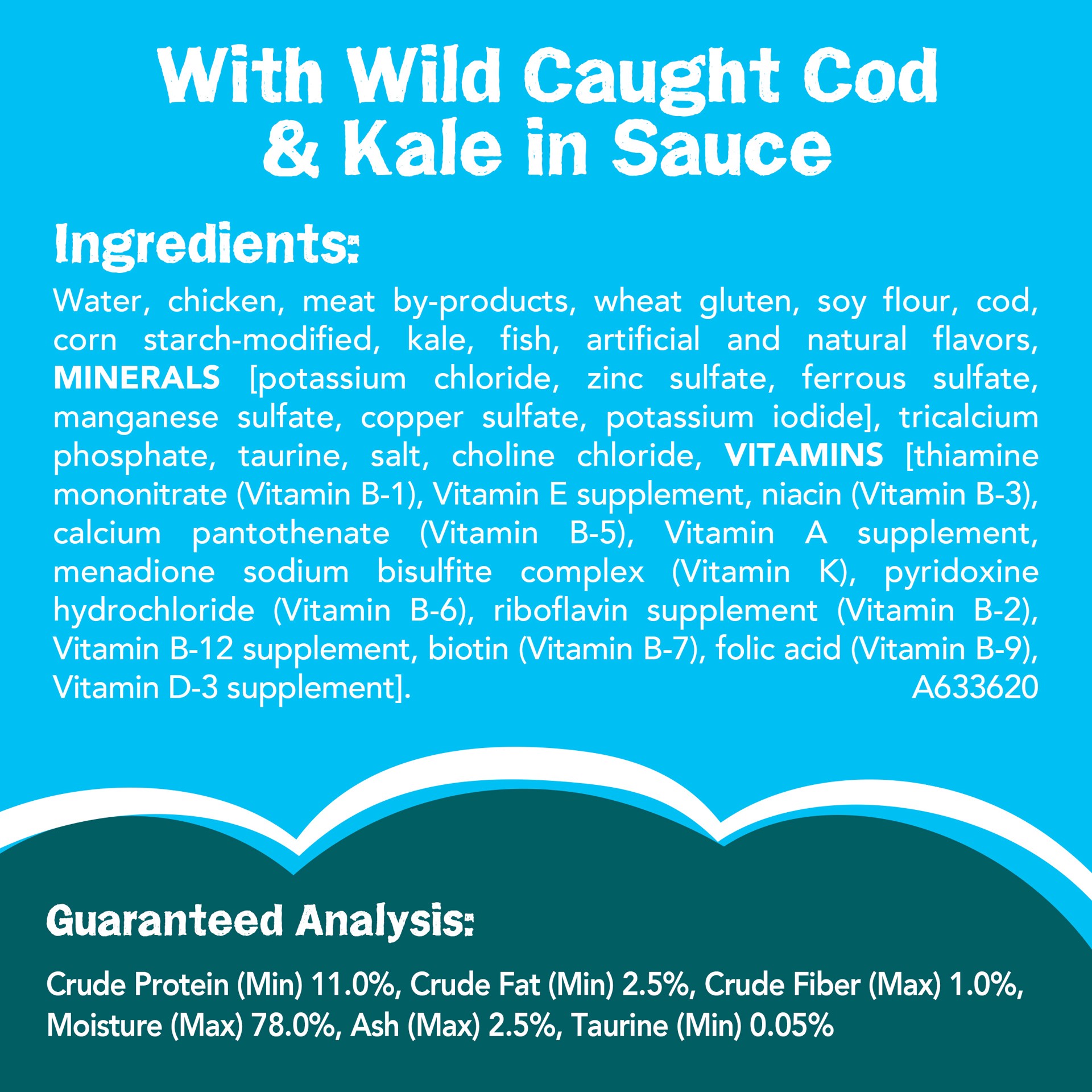 slide 3 of 8, Friskies Purina Friskies Wet Cat Food Wild Favorites With Wild Caught Cod & Kale in Sauce, 5.5 oz