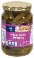 slide 1 of 1, Kroger Whole Sweet Petites Pickles, 16 fl oz