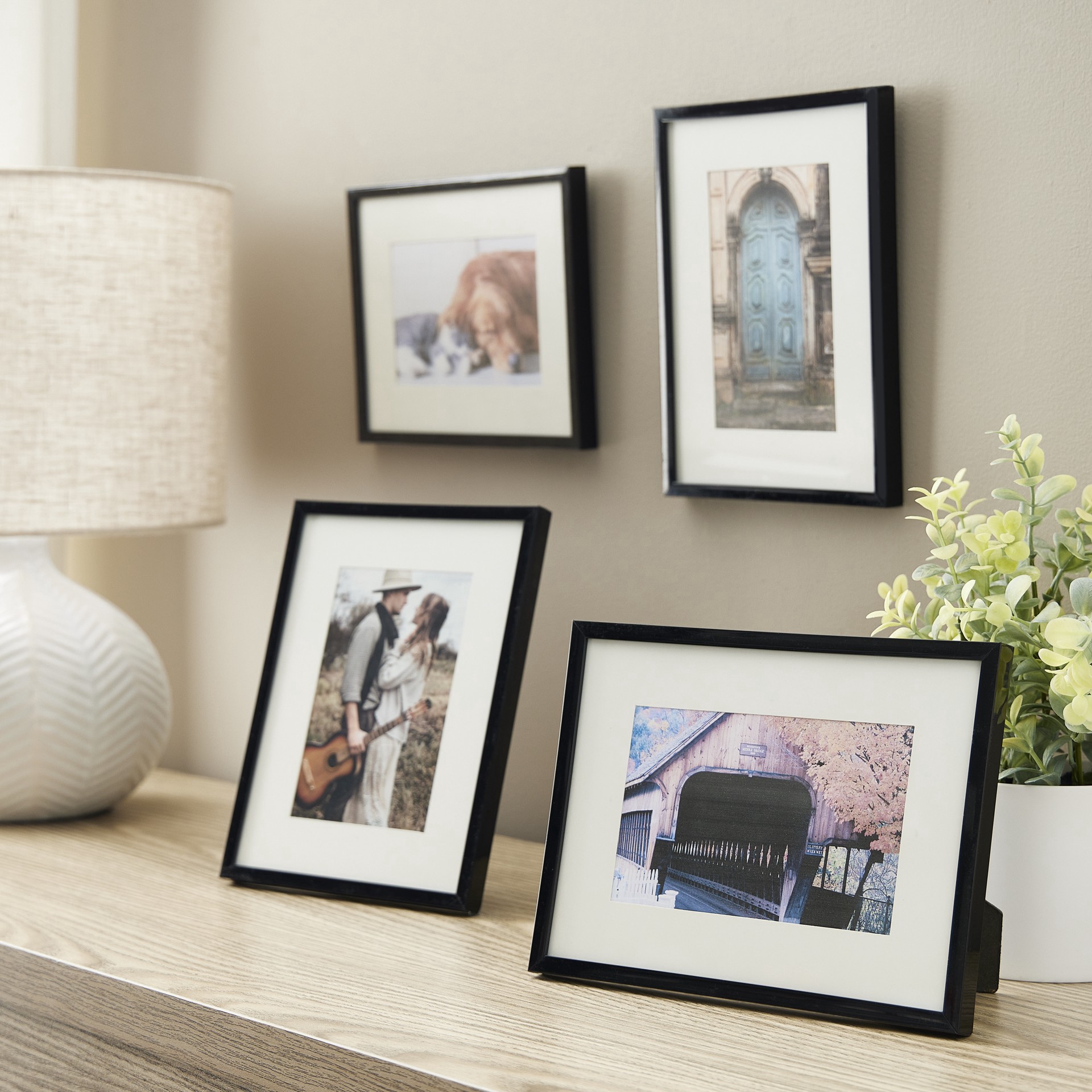 slide 3 of 4, 5 Pack 4" X 6" Basics Multipurpose Tabletop Frames By Studio Decor, 4 in x 6 in