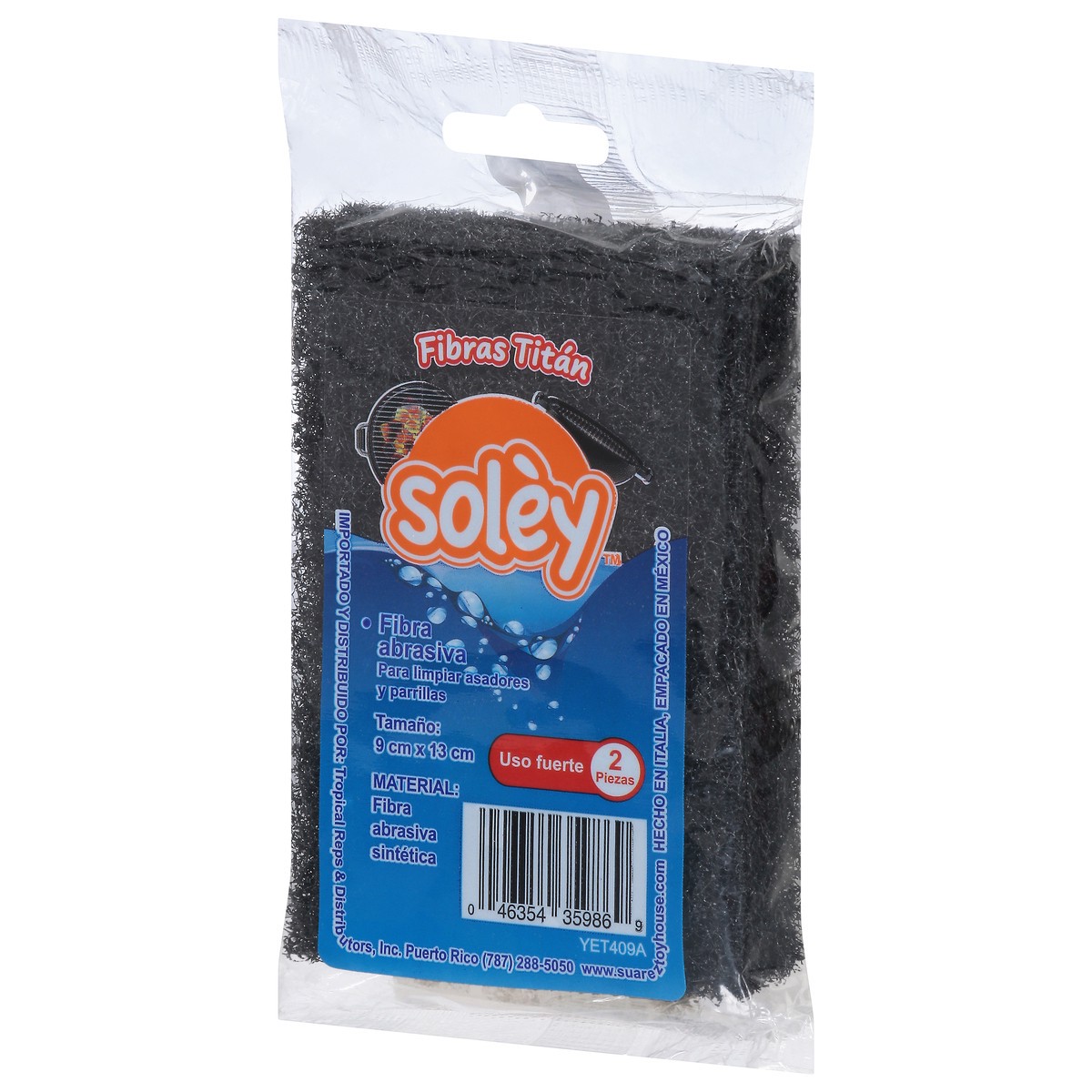 slide 5 of 12, Soley Fibras Titan Scouring Pads 2 ea, 2 ct