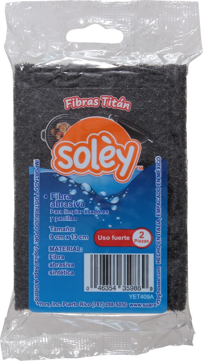 slide 12 of 12, Soley Fibras Titan Scouring Pads 2 ea, 2 ct