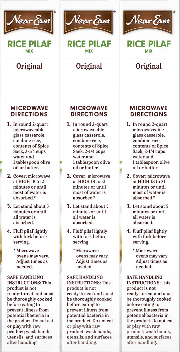 slide 6 of 6, Near East Rice Pilaf Mix Original 6 Oz 3 Count, 3 ct
