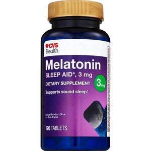 slide 1 of 1, Cvs Health Melatonin 3 Mg Tablets, 120 Ct, 1 ct