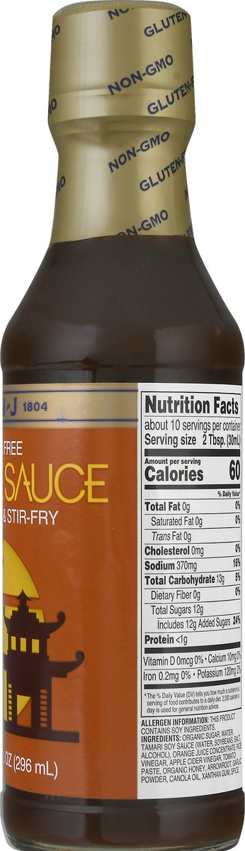 slide 6 of 9, San-J Gluten Free Orange Sauce Asian Glaze & Stir-Fry 10 oz, 10 oz