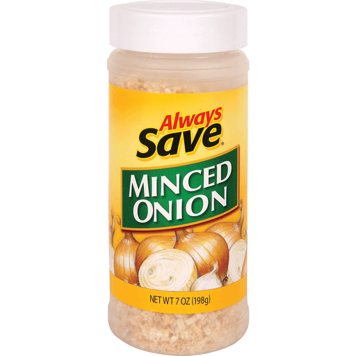 slide 1 of 1, Always Save Minced Onion, 7 oz