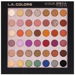 slide 1 of 1, L.A. Colors Eyeshadow Fiesta 42 Color Eyeshadow Booklet, 42 ct