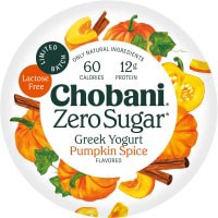 slide 6 of 25, Chobani Limited Batch Zero Sugar Greek Pumpkin Spice Yogurt, 5.3 oz