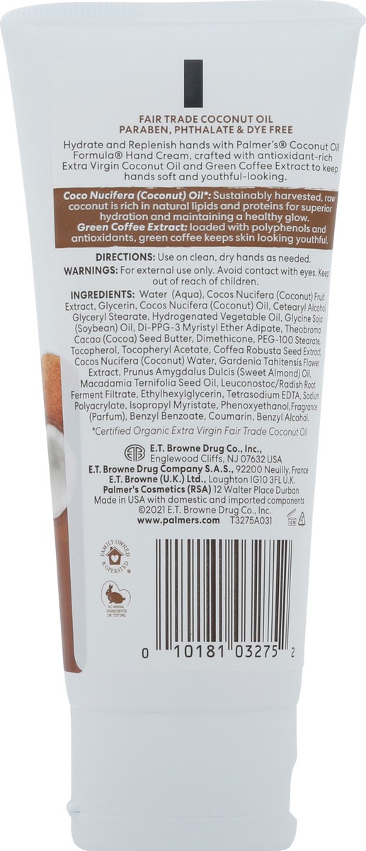 slide 4 of 13, Palmer's Coconut Oil Formula Coconut Hydrate Hand Cream 3.4 oz, 3.4 oz