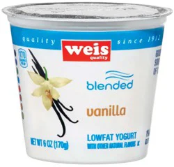 Weis Quality Vanilla Blended Lowfat Yogurt