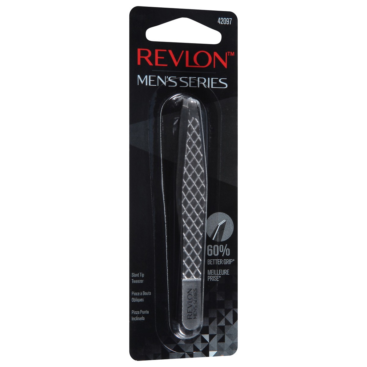 slide 8 of 12, Revlon Men's Series Slant Tip Tweezer 1 ea, 1 ea