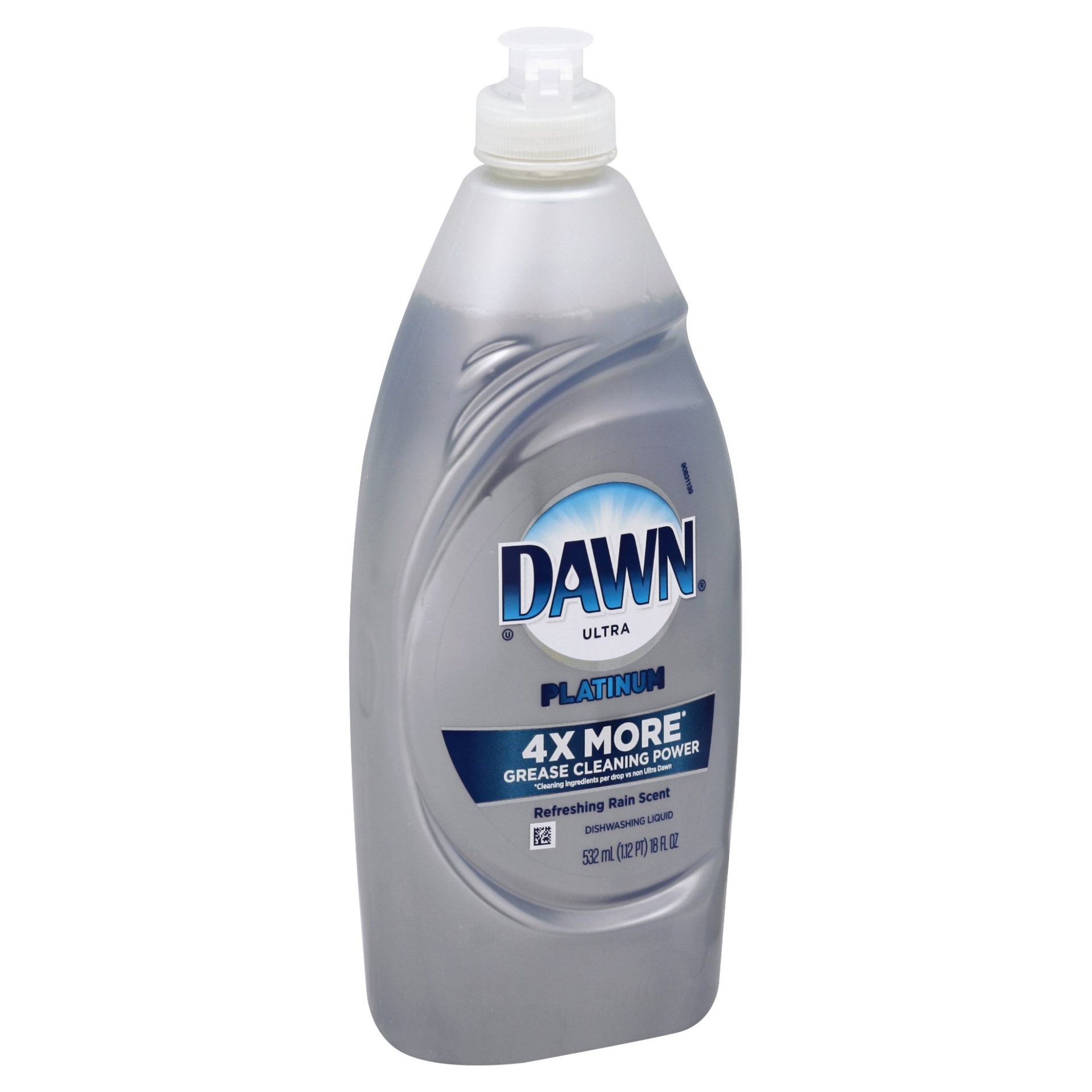 slide 1 of 1, Dawn Platinum Refreshing Rain Scent Dishwashing Liquid Squeeze Bottle, 18 fl oz