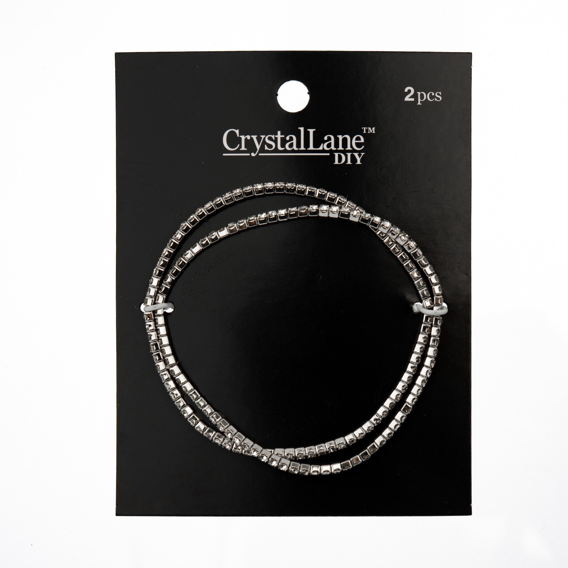 slide 2 of 3, Crystal Lane Diy Silver & Crystal Rhinestones Bracelets, 2ct., 2 ct