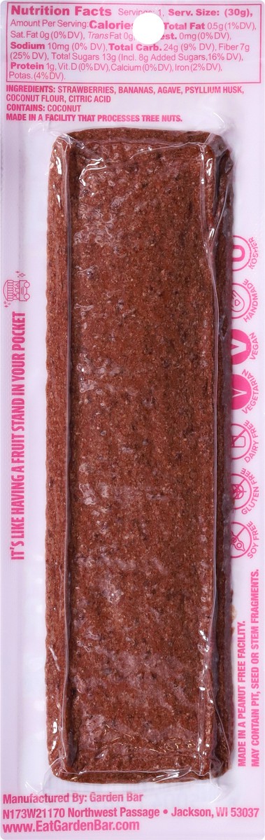 slide 12 of 14, Garden Bar Strawberry Banana Bar 1.1 oz, 1.1 oz