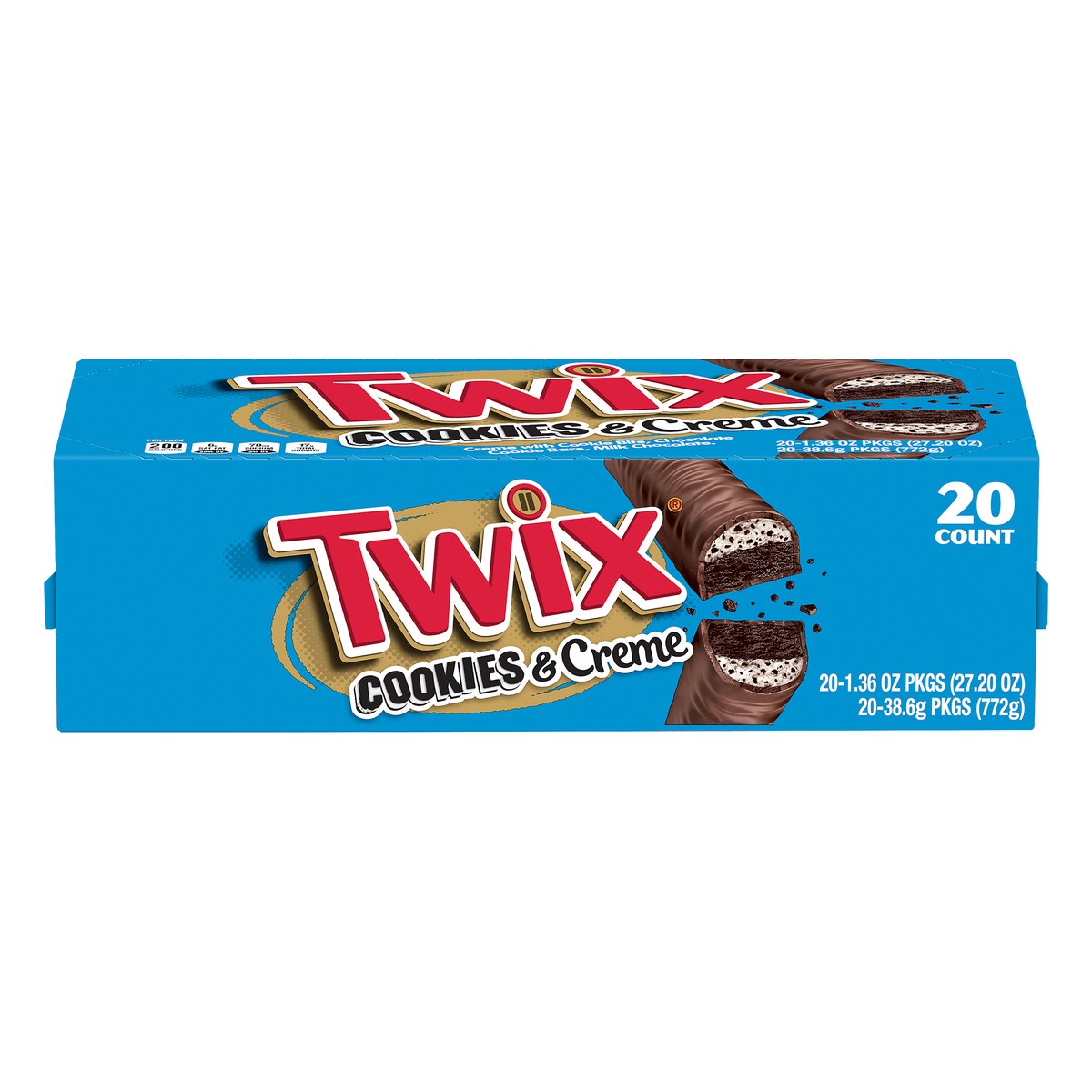 slide 4 of 13, TWIX Cookies & Creme Bars 20 ea, 20 ct