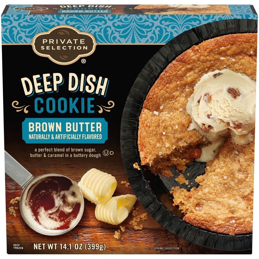 slide 1 of 1, Private Selection Brown Butter Deep Dish Cookie, 14.1 oz