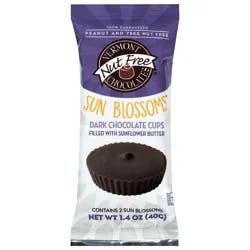 Vermont Nut Free Chocolates Dark Chocolate Cups Sun Blossoms - 2 Each