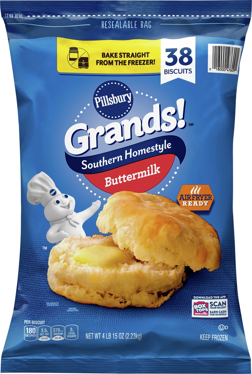 slide 7 of 13, Grands! Southern Homestyle Frozen Biscuits, Buttermilk, 38 ct., 79 oz., 38 ct