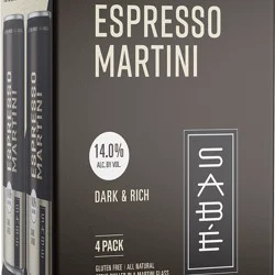 Sabe Espresso Martini Wine Cocktail 4 pk Can