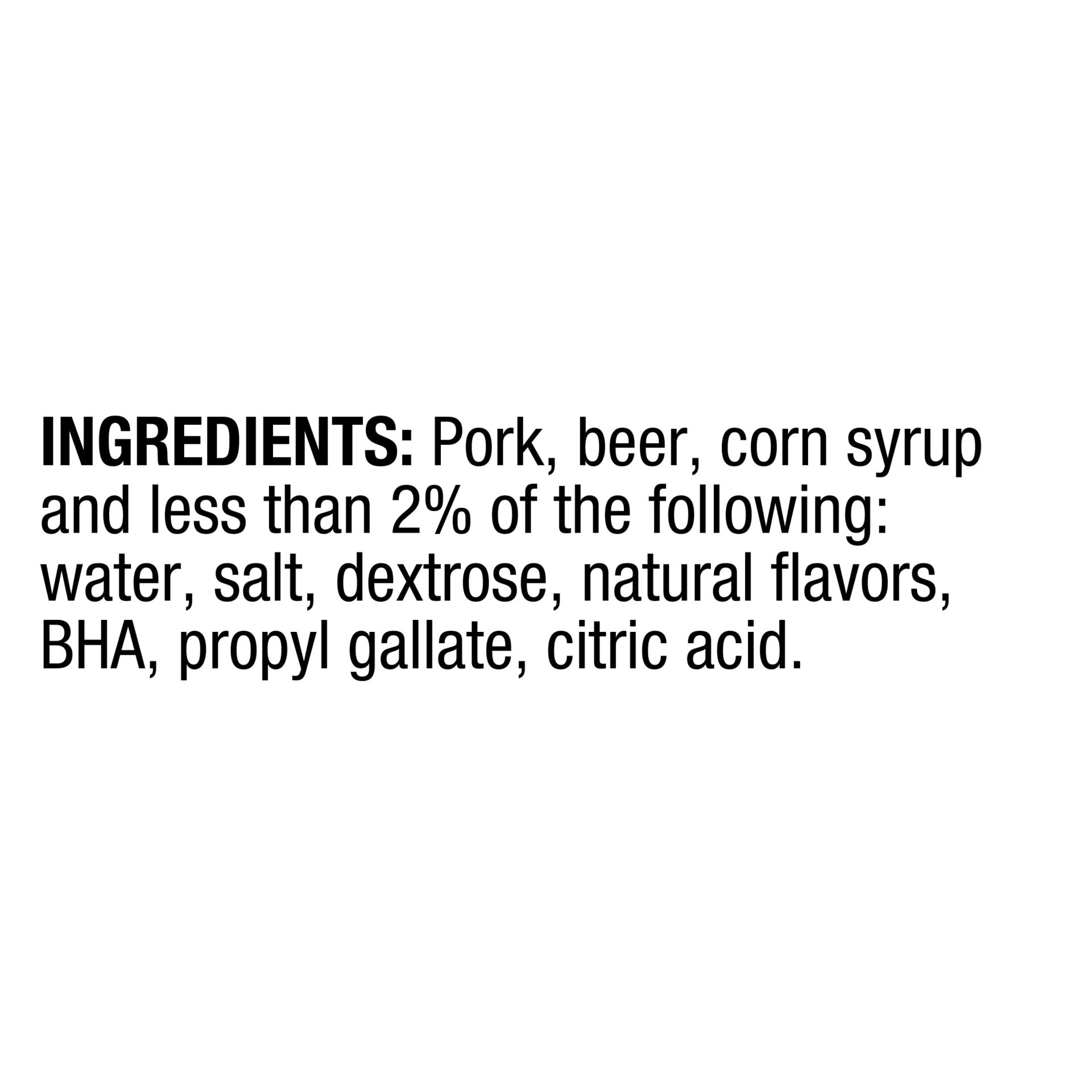 slide 8 of 10, Johnsonville Uncooked Natural Casing Beer n' Brat Pork Brat 2.375 Pounds, 38 oz