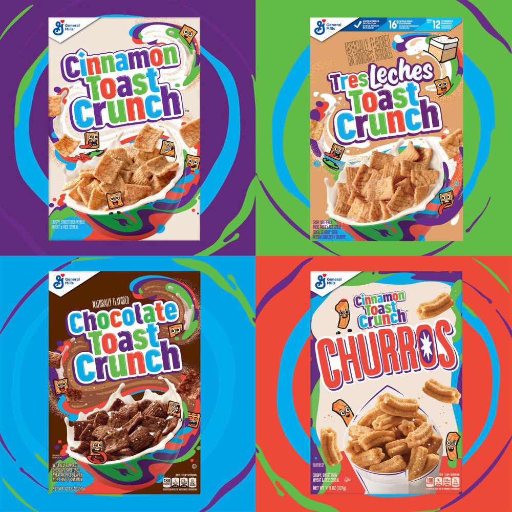 slide 3 of 6, Cinnamon Toast Crunch Tres Leches Toast Crunch Breakfast Cereal, Crispy Artificially Tres Leches Flavored Cinnamon Cereal, 12 oz, 12 oz