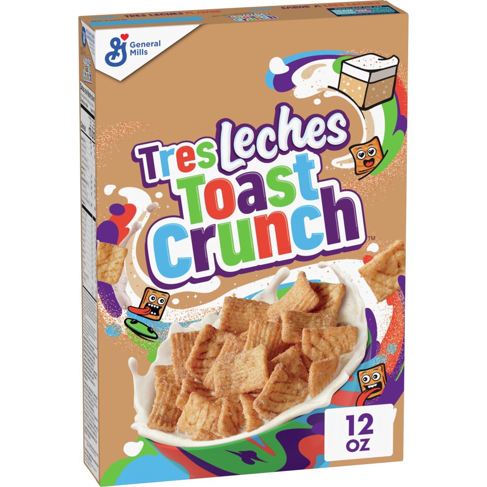 slide 1 of 6, Cinnamon Toast Crunch Tres Leches Toast Crunch Breakfast Cereal, Crispy Artificially Tres Leches Flavored Cinnamon Cereal, 12 oz, 12 oz