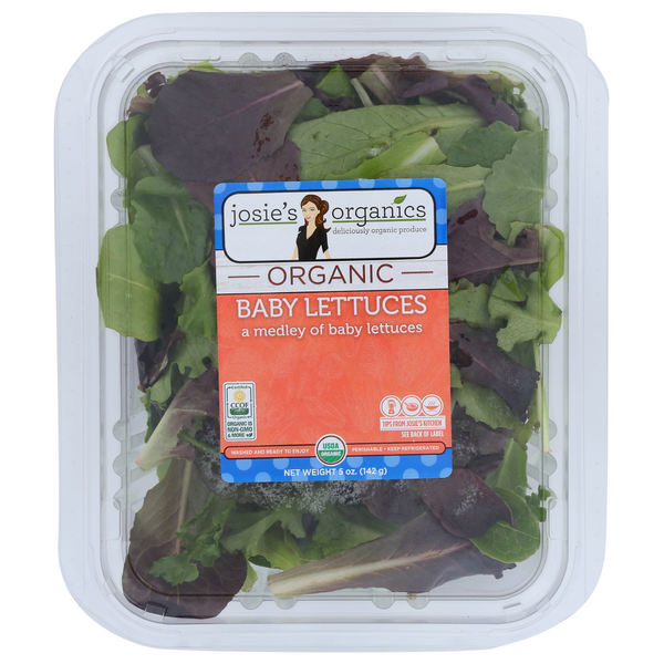 slide 1 of 1, Josie's Organics Organic Baby Lettuces, 1 ct