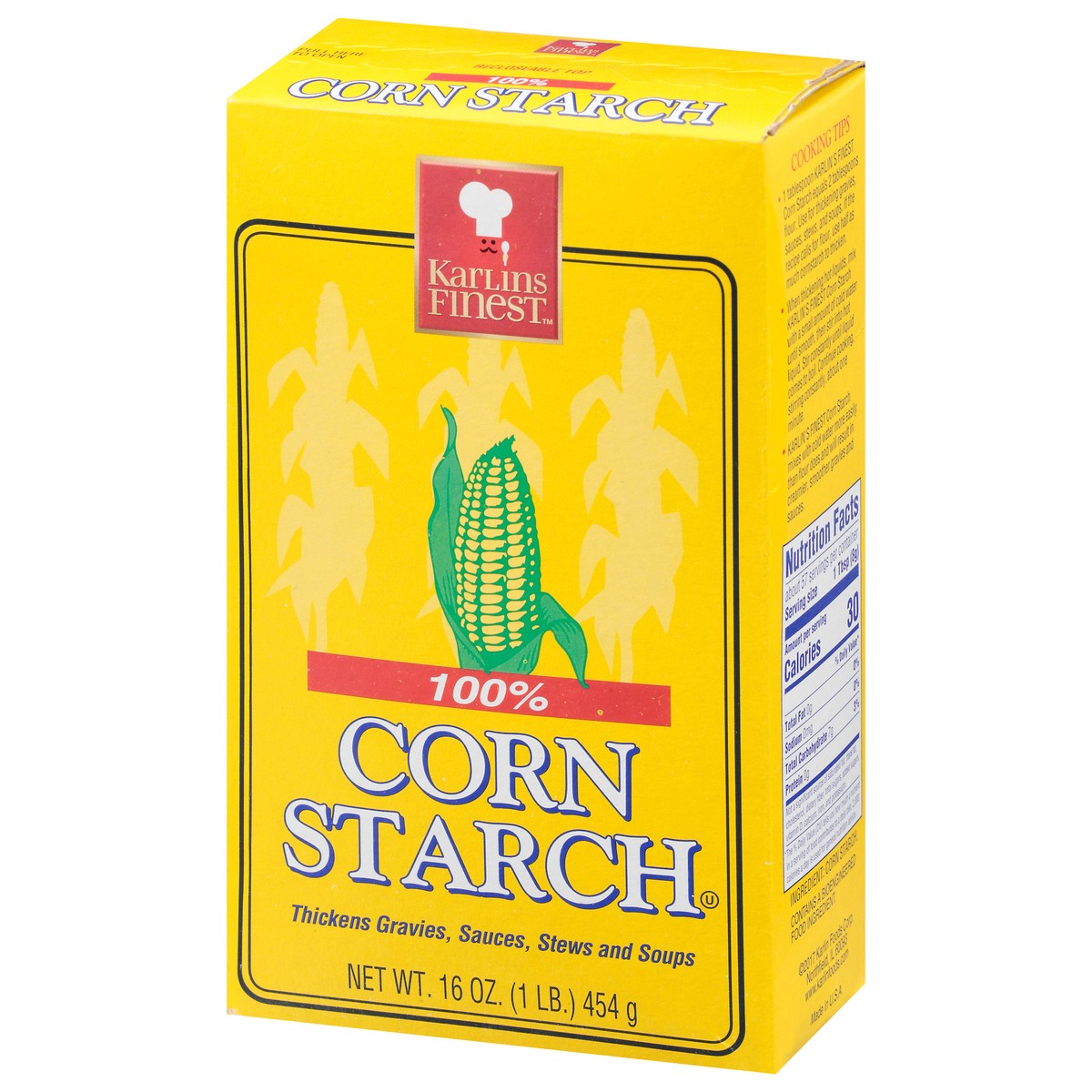 slide 7 of 13, Karlins Finest Corn Starch 16 oz, 16 oz