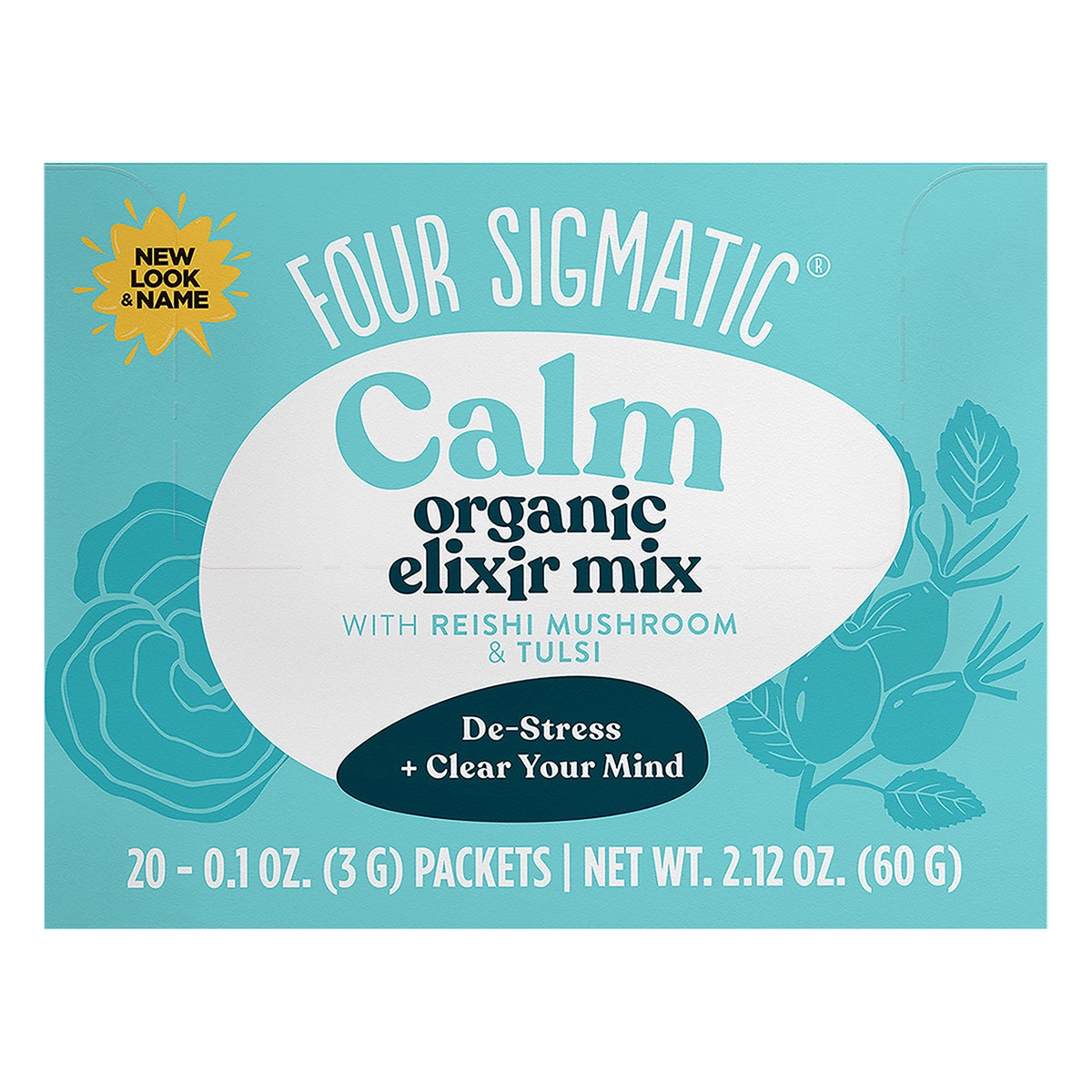 slide 9 of 10, Four Sigmatic CALM Organic Elixir Mix with Reishi Mushrooms - 20 ct, 20 ct