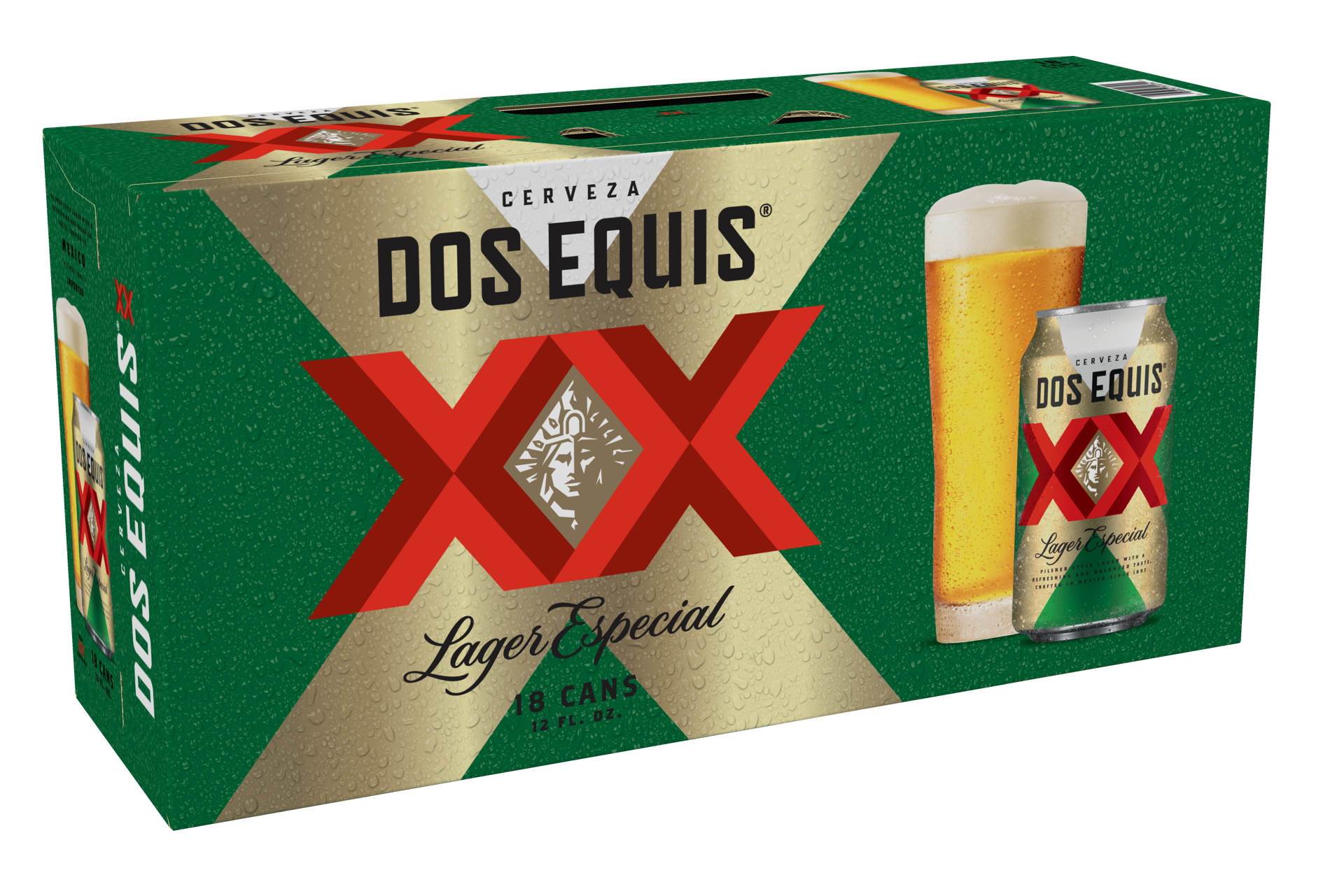 slide 4 of 5, Dos Equis Mexican Lager Beer, 18 Pack, 12 fl oz Cans, 12 oz