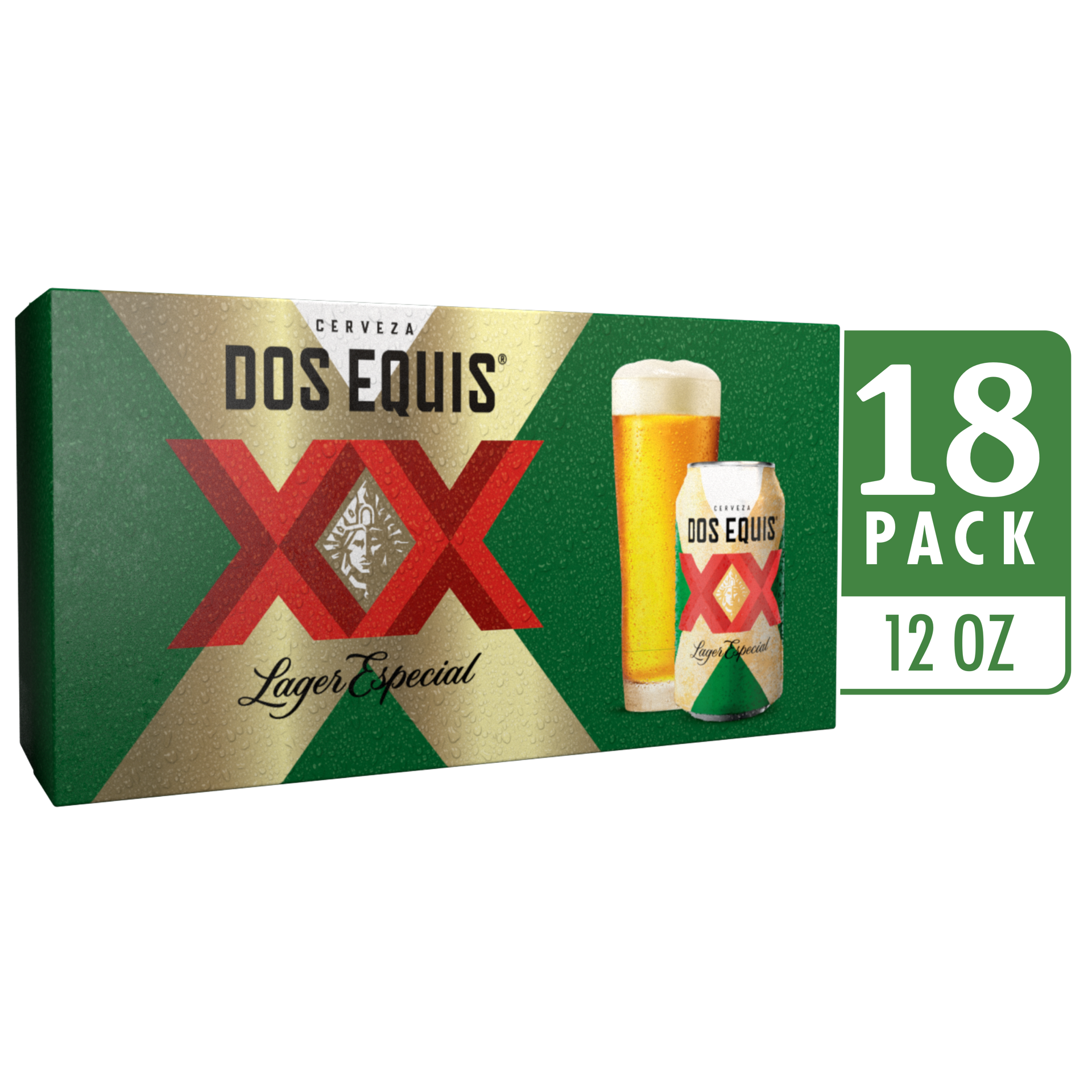 slide 5 of 5, Dos Equis Mexican Lager Beer, 18 Pack, 12 fl oz Cans, 12 oz