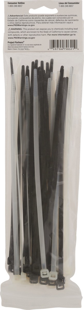 slide 4 of 9, Project Partners Cable Ties 50 ea, 50 ct