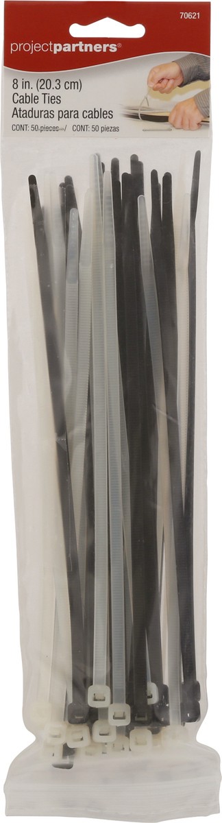 slide 7 of 9, Project Partners Cable Ties 50 ea, 50 ct