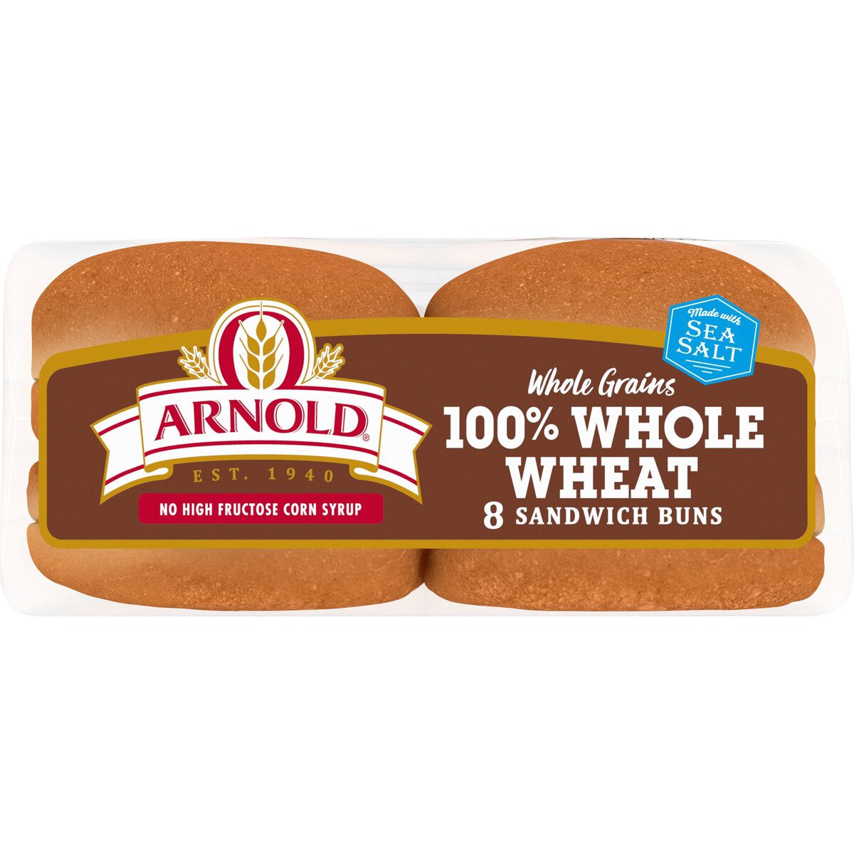 slide 5 of 6, Arnold Whole Grains 100% Whole Wheat Sandwich Buns 8 Ct 16 Oz, 16 oz